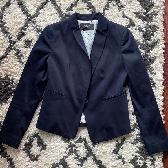 Ann Taylor Jackets & Blazers - Ann Taylor Petite Navy Blazer